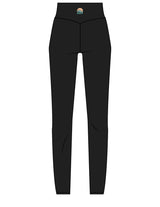 The Basic Legging - Black - The Cove - Right Bottom Leg - Back Waistline -  Printed - Full Color