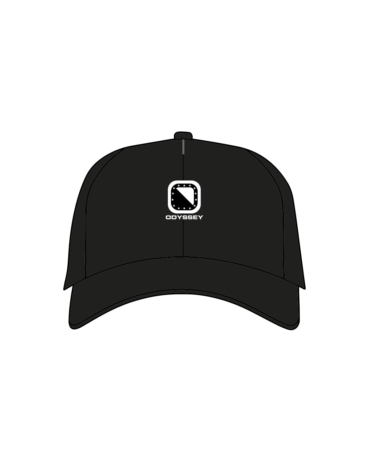 The Dad Hat - Black - Odyssey Performance - Center Crown - Icon - EMB - Full Color