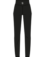 The Basic Legging - Black - Pilates Powerhouse - Back Center Waist - Printed - White