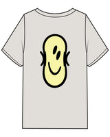 The Womens Heavyweight Tee - Washed Bone - Absolute Pilates - Center Chest - Back Center - Printed - Full Color