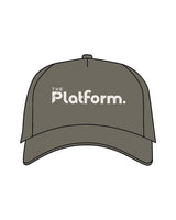 The Foam Trucker Hat - Cypress - The Platform Studio - Center Crown - Printed - Bone