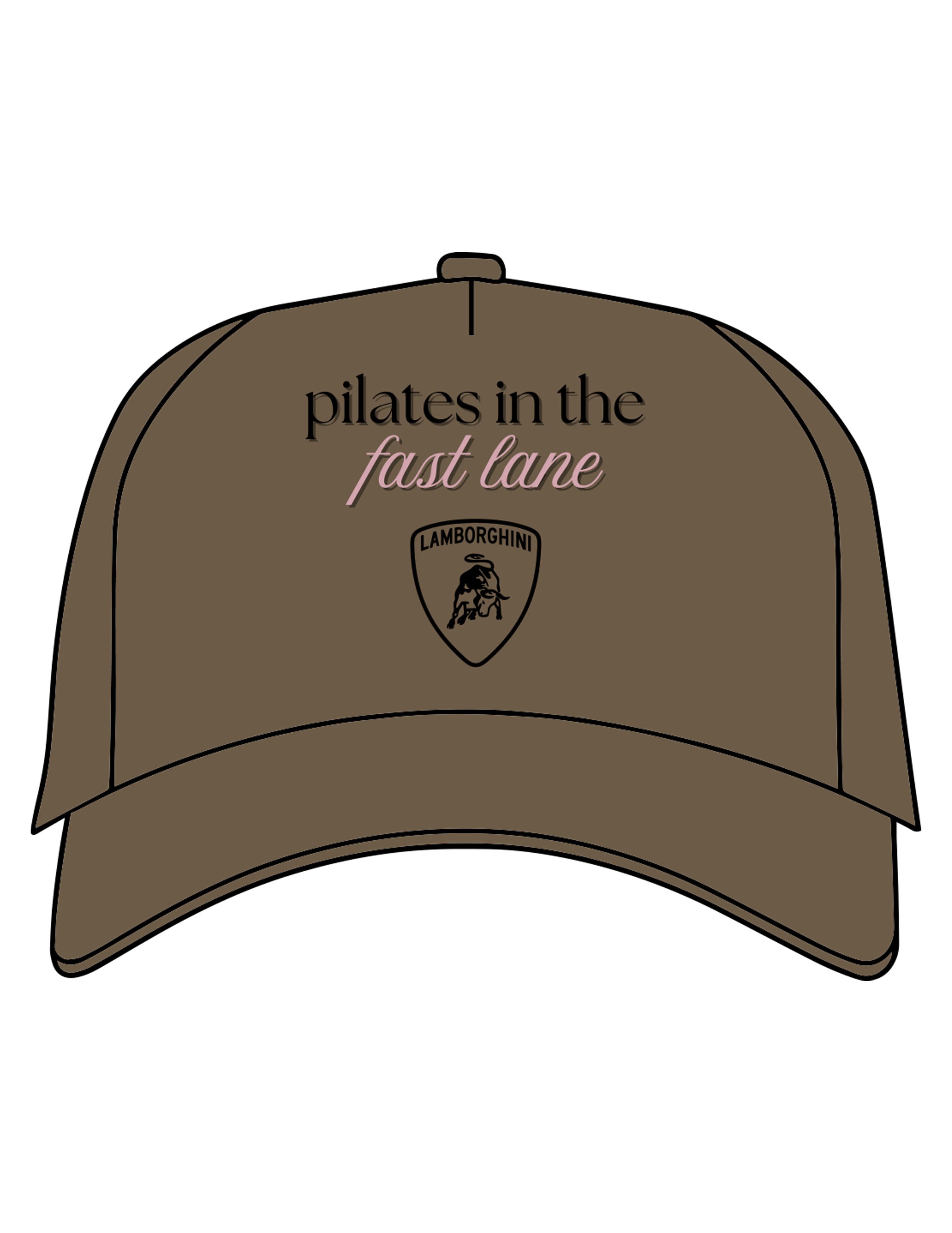 The Foam Trucker - Walnut - Platinum Pilates - Center Crown Stacked - Printed - Full Color