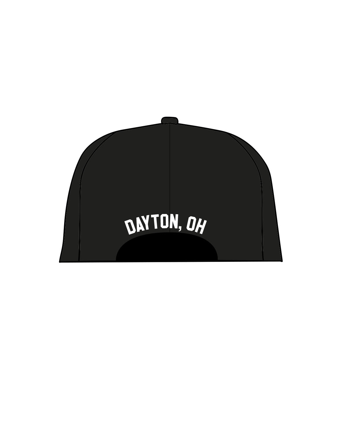 The Canvas Cap - Black - Megacorps - Front Stacked & Back - Embroidered - White