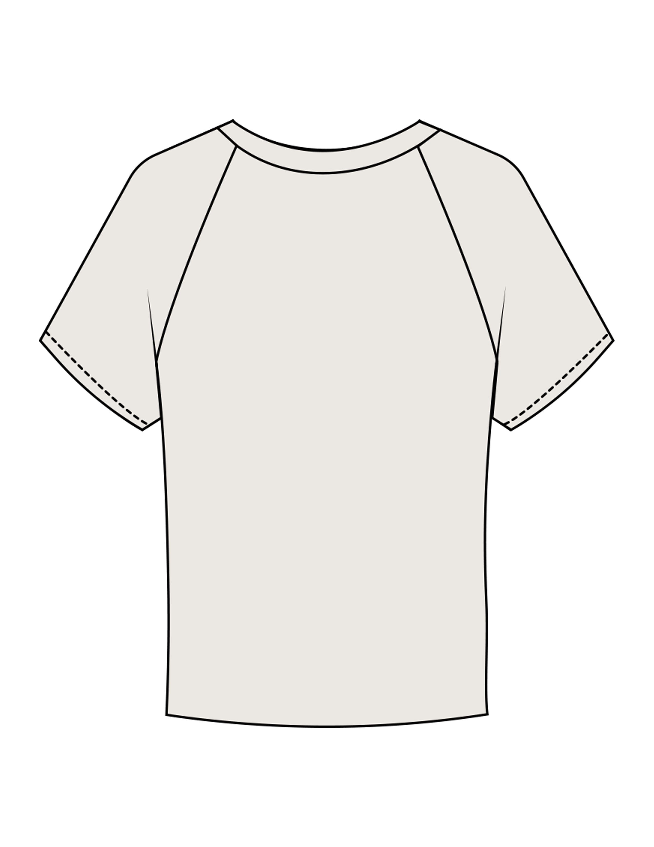 The Micro Rib Baby Tee - Natural - Golden Hour - Center Chest - Printed - White