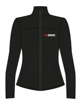 The Womens Zip Jacket - Black - Pineda Fitness LLC - Left Chest - Printed - Full Color