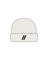 The Cable Knit Beanie - Off White - Blenders - Center Brim - Embroidered - Black