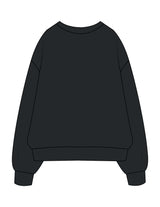 The Mens Heavyweight Crewneck - Pine Green - Refined Movement - Center Chest Stacked - Printed - Off White