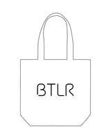 The Promo Tote Bag - White - BTLR - Center Body - Printed - Black
