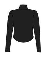 The 3/4 Crop Zip Jacket - Black - Evolve Collective - Left Chest Stacked - Printed - White