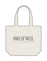 The Tote Bag - Natural - Sweat Well - Center Body Stacked - Printed - Black
