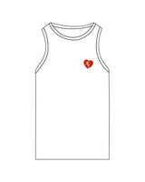 The Recycled Womens Tank - White - M4Lagree - Left Chest Logo - Printed - Full Color