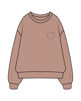 The Womens Crewneck - Clay - Goodlife Chiropractic - Left Chest & Center Back Round - #634246