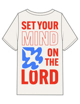 The Mens Heavyweight Tee - Off White - Plum Creek Church - Left Chest & Full Back - Printed - Full Color