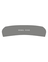The Headband - Graphite - Rebel Ride - Center Crown - Printed - White