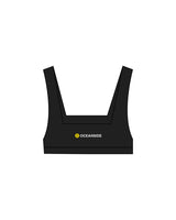 The Box Cut Bra - Black - SWEATDREAMS - Center Back "OCEANSIDE" - Printed - Full Color