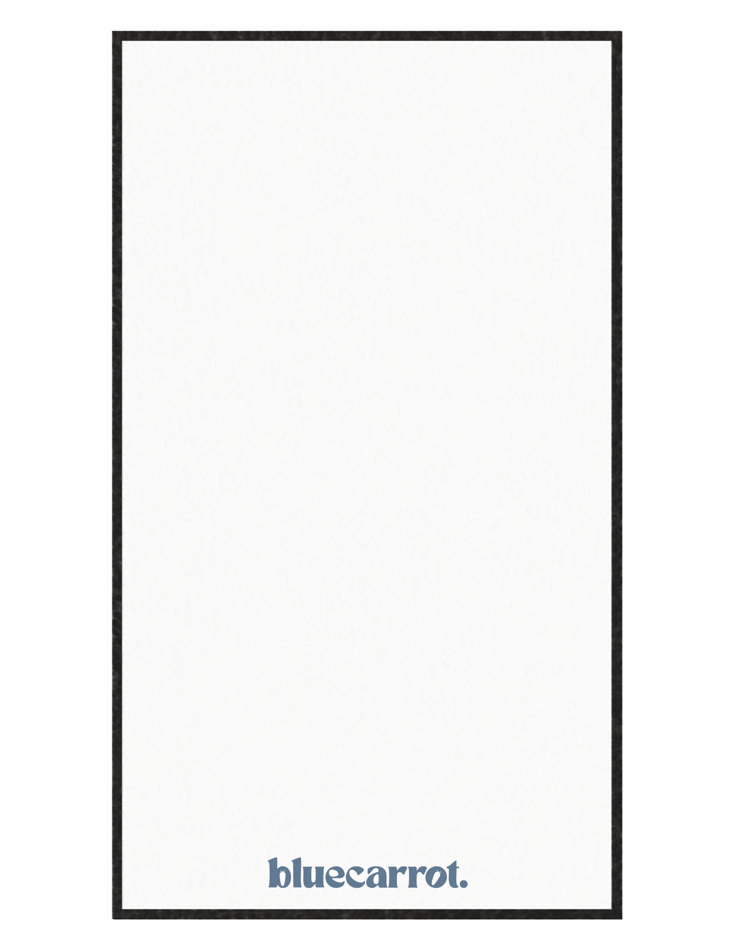 The Gym Towel - White - BlueCarrot - Front Bottom - Embroidered - Blue - The Gym Towel Bag - Black - Center Body - Printed - White
