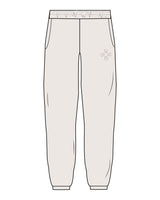 The Mens Sweatpants - Bone - Core Reform - Left Leg Icon - Printed - Tone on Tone