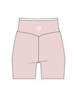 The Piped Crossover Short - Pink - HeartCore - Back Waistline - Printed - White