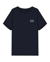 The Mens Heavyweight Tee - Navy - C2 Financial - Left Chest & Back Neckline - Printed - Black