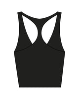 The Racer Tank - Black - Onyx & Ivory - Left Chest Stacked - Printed - Off White