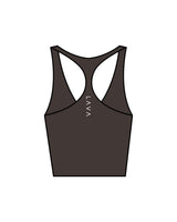 The Racer Tank - Cafe - Lava - Back Center - White