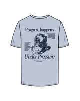 The Mens Tee - Powder - MD Hyperbaric - Left Chest Round & Back Illustration - Printed - Navy