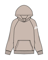 The Womens Hoodie - Bone - Athletic Culture - Left Sleeve - White