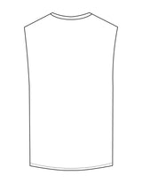 The Muscle Tank - White - ALTORA - Center Chest - Printed - Black