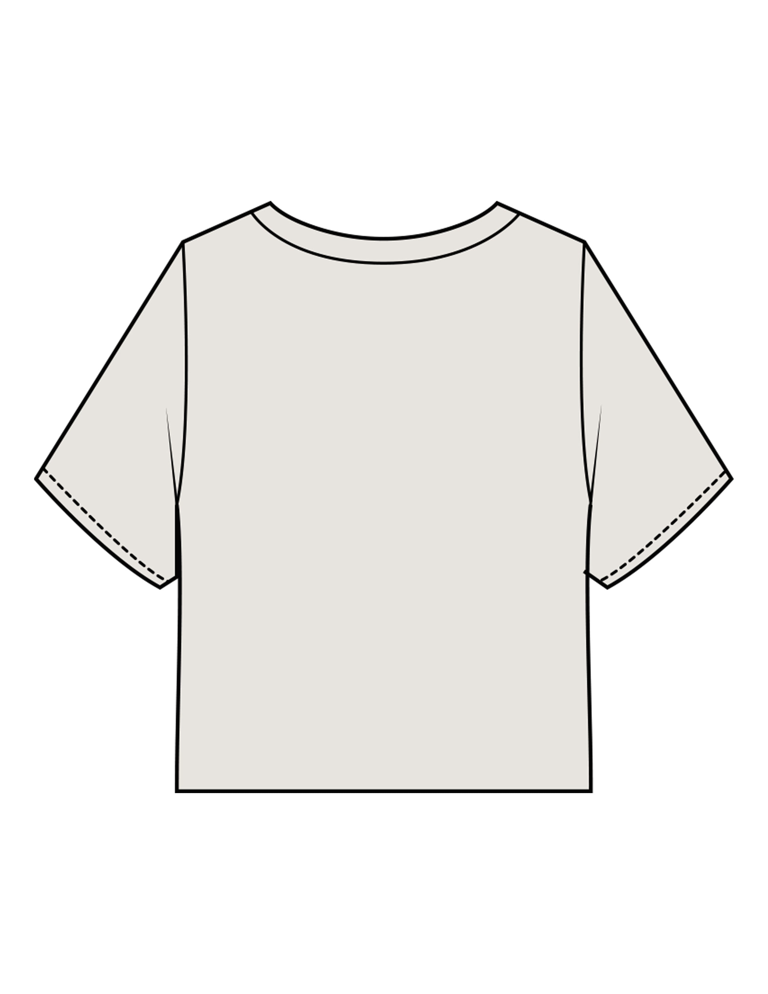 The Heavyweight Crop Tee - Washed Bone - RAG Collaborative - Right Sleeve - Embroidered - Tone on Tone