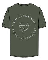 Commit Fitness - Mens Tee - Cypress with White