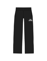 The Straight Leg Sweatpant - Black - Gladden Gains - Left Leg - Printed - White