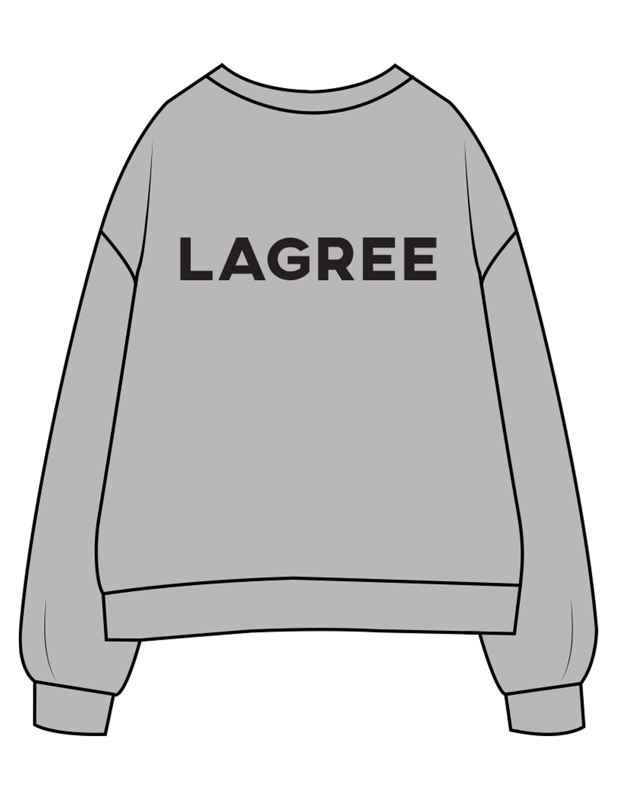 The Womens Crewneck - Heather - Method Lagree - Left Chest Embroidered Full Color - Center Back Printed - Black