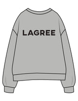 The Womens Crewneck - Heather - Method Lagree - Left Chest Embroidered Full Color - Center Back Printed Black