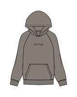 The Womens Hoodie - Washed Gray - Coach Code - Center Chest & Back Center - Tone on Tone