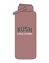 The Wide Mouth Water Bottle - Clay - Rush Cycle Studio - Center Body Stacked - Printed - Full Color