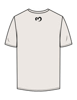 The Mens Tee - Bone - Mantra - Center Chest & Back Neckline - Printed - Black