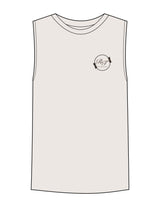 The Mens Tank - Bone - Rise and Tone - Left Chest Logo - Printed - Full Color
