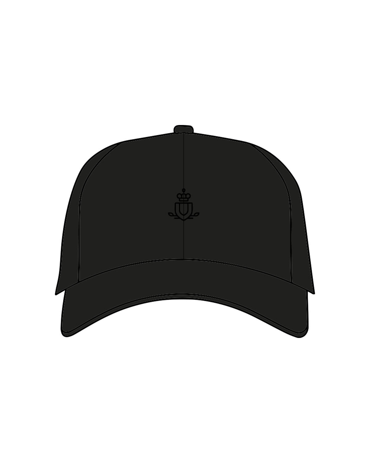 The Dad Hat - Black - Spa Kingston - Center Crown & Back Panel - Embroidered - Tone on Tone