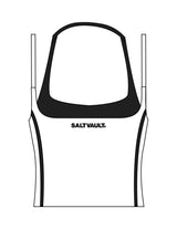 The Piped Tank - White - Saltvault - Center Chest & Center Back - Printed - Black