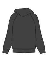 The Half Zip Hoodie - Charcoal - Reforming Foundations - Left Chest - Printed - White