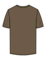The Mens Tee - Walnut - Facial Collective - Center Chest - Printed - White