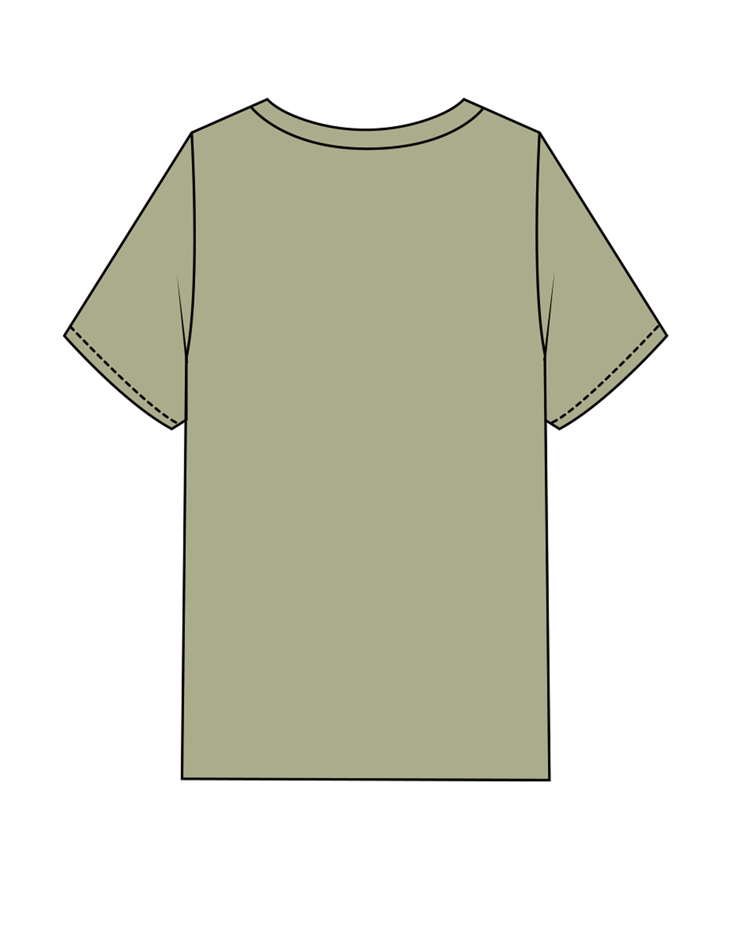 The Mens Heavyweight Tee - Pistachio - NSpiers - Center Chest Stacked - Printed - Full Color
