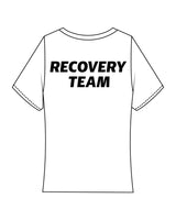 The Baby Tee - White - Recovery Lab - Left Chest & Back Stacked - Full Color