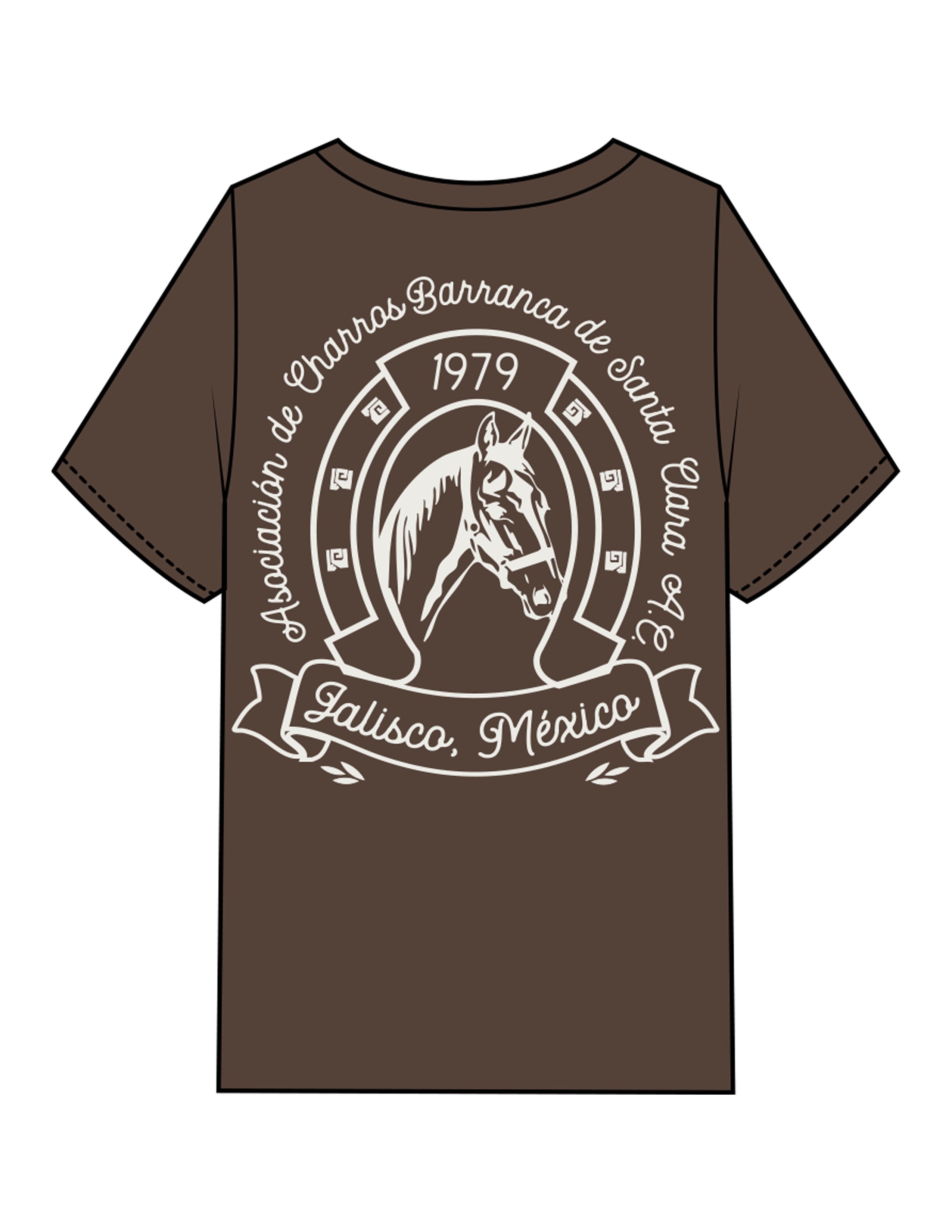 The Mens Heavyweight Tee - Washed Walnut - VCC - Left Chest Stacked & Back Image - Printed - Off White