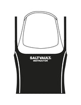 The Piped Tank - Black - Saltvault Instructor - Center Chest & Center Back - Printed - White