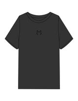 The Mens Heavyweight Tee - Washed Black - MegaCorps - Center Chest & Back Stacked - Printed - Black