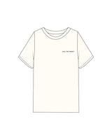 The Mens Heavyweight Tee - Off White - Holt Street - Left Chest - Printed - Black