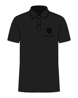 The Mens Polo - Black - IR Fit - Left Chest - Embroidered - Tone on Tone