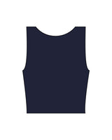 The Square Neck Tank - Navy - Lagree Tahoe - Center Chest - Printed - White