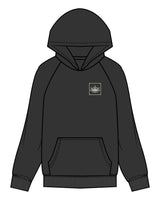 The Womens Hoodie - Washed Black - R.M.W.I - Left Chest - Back Center - Printed - Cream